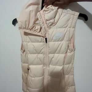 Nike Women's Light Pink Puffer Vest